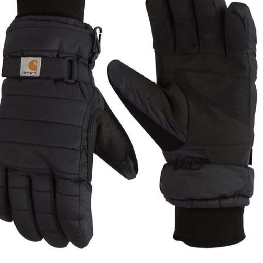 Carhartt Insulated Work Gloves Black Quilted Women's M